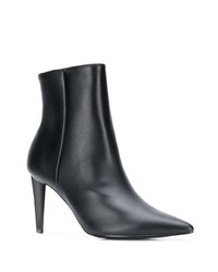 schwarze Leder Stiefeletten von Kendall & Kylie