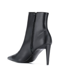 schwarze Leder Stiefeletten von Kendall & Kylie