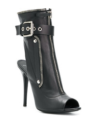 schwarze Leder Stiefeletten von Giuseppe Zanotti Design