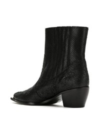 schwarze Leder Stiefeletten von Mara Mac