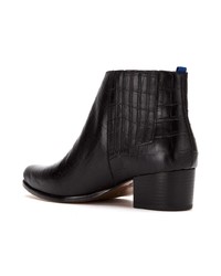 schwarze Leder Stiefeletten von Blue Bird Shoes