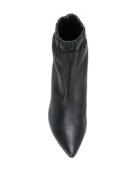 schwarze Leder Stiefeletten von Isabel Marant