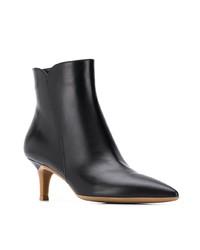 schwarze Leder Stiefeletten von Gianvito Rossi