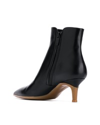 schwarze Leder Stiefeletten von Gianvito Rossi