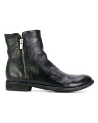 schwarze Leder Stiefeletten von Officine Creative