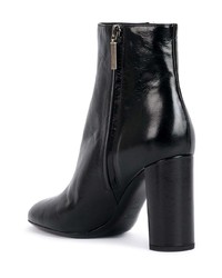 schwarze Leder Stiefeletten von Saint Laurent