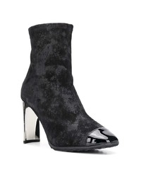 schwarze Leder Stiefeletten von Giuseppe Zanotti Design