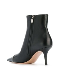 schwarze Leder Stiefeletten von Gianvito Rossi