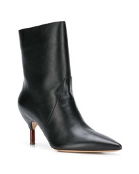 schwarze Leder Stiefeletten von Gabriela Hearst