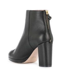 schwarze Leder Stiefeletten von Stuart Weitzman