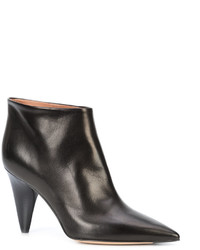 schwarze Leder Stiefeletten von Derek Lam