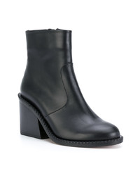 schwarze Leder Stiefeletten von Clergerie