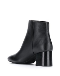 schwarze Leder Stiefeletten von Michael Kors Collection