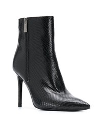 schwarze Leder Stiefeletten von Michael Kors Collection