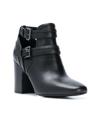 schwarze Leder Stiefeletten von MICHAEL Michael Kors