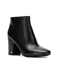 schwarze Leder Stiefeletten von MICHAEL Michael Kors