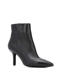 schwarze Leder Stiefeletten von MICHAEL Michael Kors