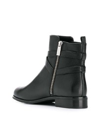 schwarze Leder Stiefeletten von MICHAEL Michael Kors