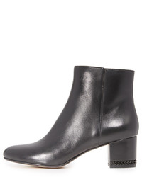 schwarze Leder Stiefeletten von MICHAEL Michael Kors