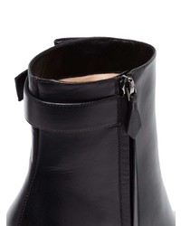 schwarze Leder Stiefeletten von Nicholas Kirkwood