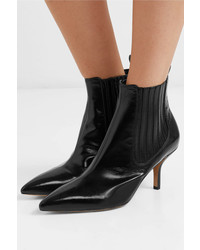 schwarze Leder Stiefeletten von Diane von Furstenberg