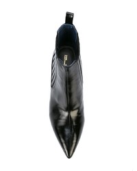 schwarze Leder Stiefeletten von Dvf Diane Von Furstenberg