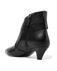 schwarze Leder Stiefeletten von Tabitha Simmons