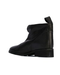 schwarze Leder Stiefeletten von Minimarket