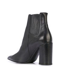 schwarze Leder Stiefeletten von Tabitha Simmons