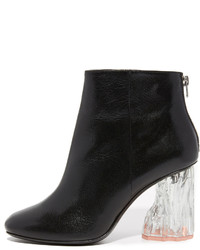 schwarze Leder Stiefeletten von Acne Studios