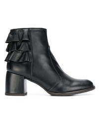 schwarze Leder Stiefeletten von Chie Mihara