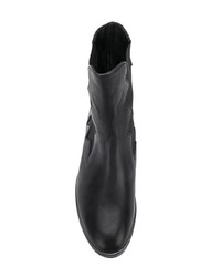 schwarze Leder Stiefeletten von Marc Ellis