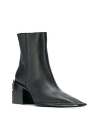 schwarze Leder Stiefeletten von Alexander Wang