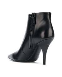 schwarze Leder Stiefeletten von Casadei