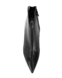 schwarze Leder Stiefeletten von Rebecca Minkoff