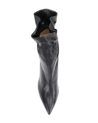 schwarze Leder Stiefeletten von Fabio Rusconi