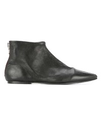 schwarze Leder Stiefeletten von Bassike