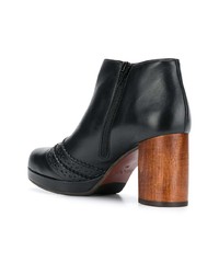 schwarze Leder Stiefeletten von Chie Mihara