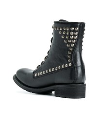 schwarze Leder Stiefeletten von Ash