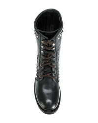 schwarze Leder Stiefeletten von Ash