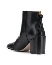 schwarze Leder Stiefeletten von Stuart Weitzman