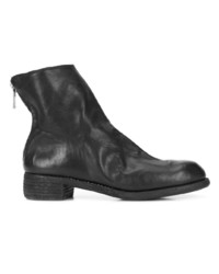 schwarze Leder Stiefeletten von Guidi