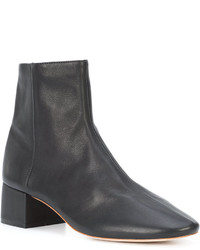 schwarze Leder Stiefeletten von Loeffler Randall