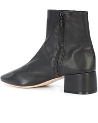 schwarze Leder Stiefeletten von Loeffler Randall