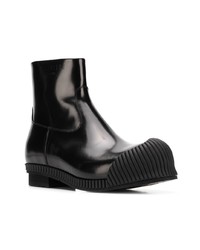 schwarze Leder Stiefeletten von Calvin Klein 205W39nyc