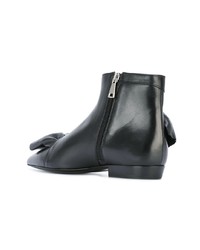 schwarze Leder Stiefeletten von JW Anderson