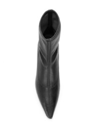 schwarze Leder Stiefeletten von Giuseppe Zanotti Design