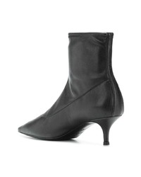 schwarze Leder Stiefeletten von Giuseppe Zanotti Design