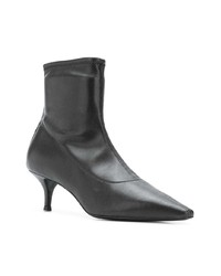 schwarze Leder Stiefeletten von Giuseppe Zanotti Design