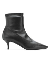 schwarze Leder Stiefeletten von Giuseppe Zanotti Design